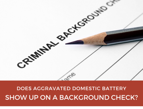 Does Aggravated Domestic Battery Show Up on a Background Check?